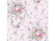 Tapeta na zeď, růžová, květiny, Shabby Chic by Rachel Ashwell Tapety Yara