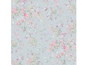Tapeta na zeď, modrá, květiny, Shabby Chic by Rachel Ashwell Tapety Yara