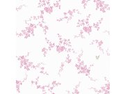 Tapeta na zeď, bílo-růžová, květiny, Shabby Chic by Rachel Ashwell