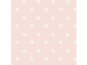 Tapeta na zeď, růžová, puntíky, Cath Kidstone