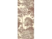 Obrazová tapeta na zeď, hnědá, les, stromy, Amazone, Masureel