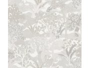 Tapeta na zeď, šedo-krémová, příroda, Amazone, Masureel