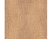 Tapeta na zeď, hnědá, imitace kůže, Amazone, Masureel