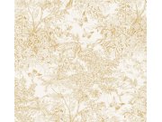 Tapeta na zeď, krémovo-zlatá, leopard, příroda, Amazone, Masureel