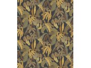 Tapeta na zeď, černá, listy, Romance, Masureel