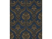 Tapeta na zeď, modro-hnědá, zámecký vzor, The Best Classic & Elegant, Cristiana Masi by Parato