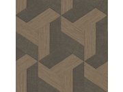 Tapeta na zeď, geometrická, hnědá, Sintesi, Cristiana Masi by Parato Tapety Yara