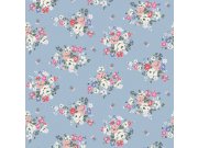 Tapeta na zeď, modrá, květiny, Cath Kidstone Tapety Yara