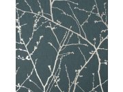 Tapety Yara - Zelená tapeta s větvičkami Zelená tapeta s větvičkami