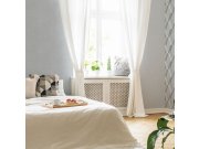 Tapety Yara - Bílo-zlatá tapeta na zeď Bílo-zlatá tapeta na zeď