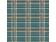 Tapeta na zeď, tyrkysová, imitace látky, Botany House, Cristiana Masi by Parato