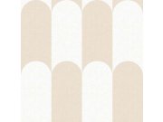 Geometrická tapeta na zeď, béžovo-bílá, Botany House, Cristiana Masi by Parato