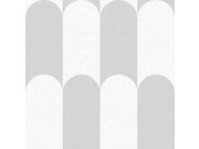 Geometrická tapeta na zeď, šedo-bílá, Botany House, Cristiana Masi by Parato