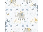 Tapeta na zeď, modrá, zvířátka, Enzo, ICH Wallcoverings Tapety Yara