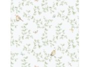 Tapeta na zeď, zelená, ptáčci, Enzo, ICH Wallcoverings