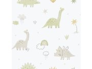 Tapety Yara - Tapeta na zeď, zelená, dinosauři, Enzo, ICH Wallcoverings Tapeta na zeď, zelená, dinosauři, Enzo, ICH Wallcoverings