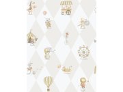 Tapety Yara - Tapeta na zeď, šedo-béžová, zvířátka, Enzo, ICH Wallcoverings Tapeta na zeď, šedo-béžová, zvířátka, Enzo, ICH Wallcoverings