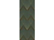 Geometrická obrazová tapeta na zeď, zelená, Feature Walls, Decoprint