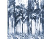 Tapety Yara - Obrazová tapeta na zeď, modrá, palmy, Feature Walls, Decoprint Obrazová tapeta na zeď, modrá, palmy, Feature Walls, Decoprint