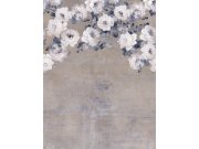 Obrazová tapeta na zeď, hnědo-šedá, květiny, Feature Walls, Decoprint