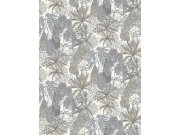 Tapety Yara - Obrazová tapeta na zeď, šedá, listy, Feature Walls, Decoprint Obrazová tapeta na zeď, šedá, listy, Feature Walls, Decoprint