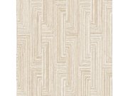 Geometrická tapeta na zeď, béžová, Santa Fe, Design ID
