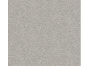 Tapeta na zeď, šedá, listy, Amani, Masureel