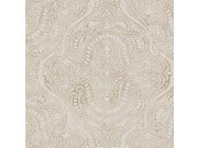 Tapeta na zeď, šedo-béžová, zámecká, Aura, Cristiana Masi by Parato