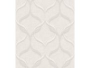 Tapeta na zeď, šedo-krémová, ornamenty, Mini Trend, Zambaiti Parati
