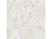 Tapeta na zeď, krémová, stromy, listy, , Mini Trend, Zambaiti Parati