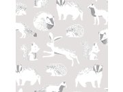 Tapety Yara - Tapeta Lesní zvířátka,399060 Tapeta Lesní zvířátka,399060