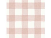 Tapety Yara - Růžovo-bílá tapeta na zeď Růžovo-bílá tapeta na zeď