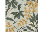 Tapety Yara - Zelená tapeta s větvičkami a listy Zelená tapeta s větvičkami a listy