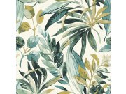 Tapety Yara - Zeleno-okrová tapeta na zeď Zeleno-okrová tapeta na zeď