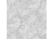 Tapety Yara - Bílo-šedá plastická tapeta na zeď Bílo-šedá plastická tapeta na zeď