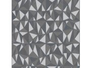 Geometrická tapeta na zeď, šedá, Omega, AdaWall Tapety Yara