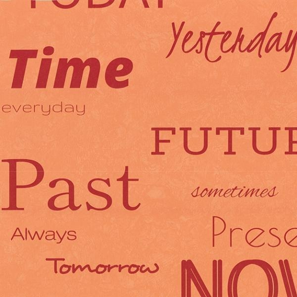 Oranžová tapeta s nápisy - Tapety Yara