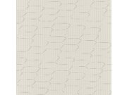 Tapety Yara - Perlově bílá geometrická tapeta na zeď Perlově bílá geometrická tapeta na zeď