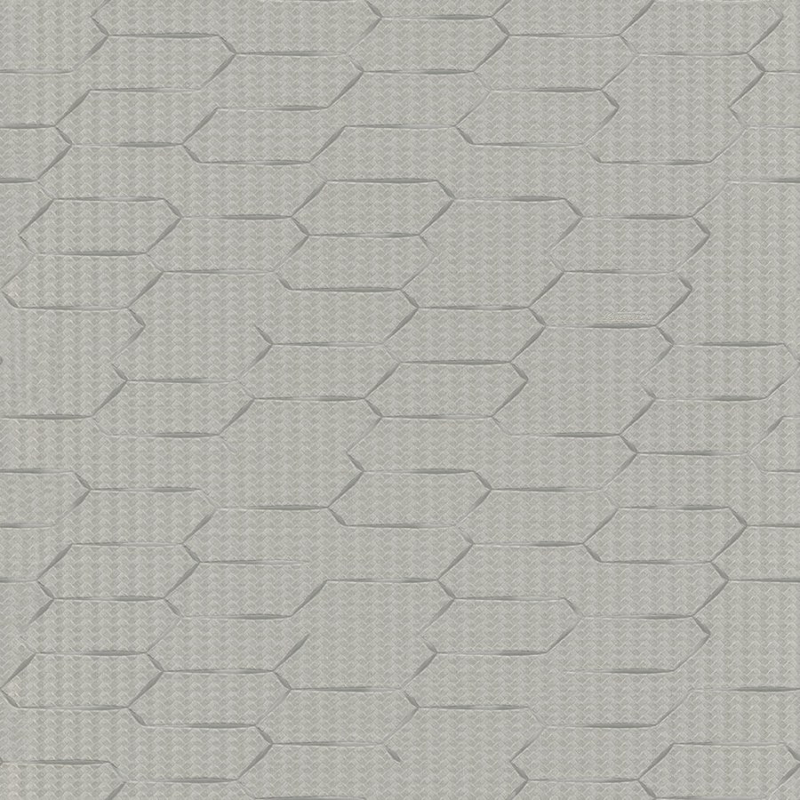 Šedo-stříbrná geometrická tapeta na zeď Šedo-stříbrná geometrická tapeta na zeď