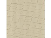 Tapety Yara - Béžová geometrická tapeta na zeď Béžová geometrická tapeta na zeď