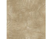 Tapety Yara - Hnědo-béžová tapeta s listy Hnědo-béžová tapeta s listy