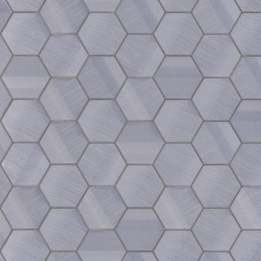 Tapety Yara - Šedo-modrá geometrická tapeta na zeď Šedo-modrá geometrická tapeta na zeď - Tapety Yara