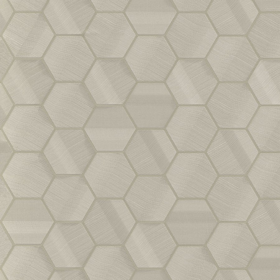 Šedo-béžová geometrická tapeta na zeď Šedo-béžová geometrická tapeta na zeď