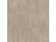 Tapety Yara - Šedo-béžová geometrická tapeta na zeď Šedo-béžová geometrická tapeta na zeď