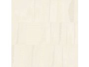 Tapety Yara - Bílá geometrická tapeta na zeď Bílá geometrická tapeta na zeď