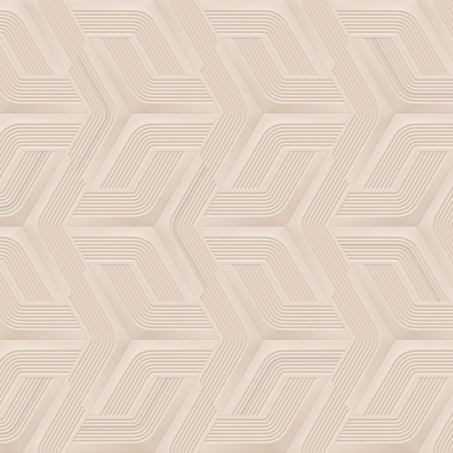 Tapety Yara - Béžová geometrická tapeta na zeď Béžová geometrická tapeta na zeď - Tapety Yara