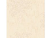  béžová tapeta s palmami