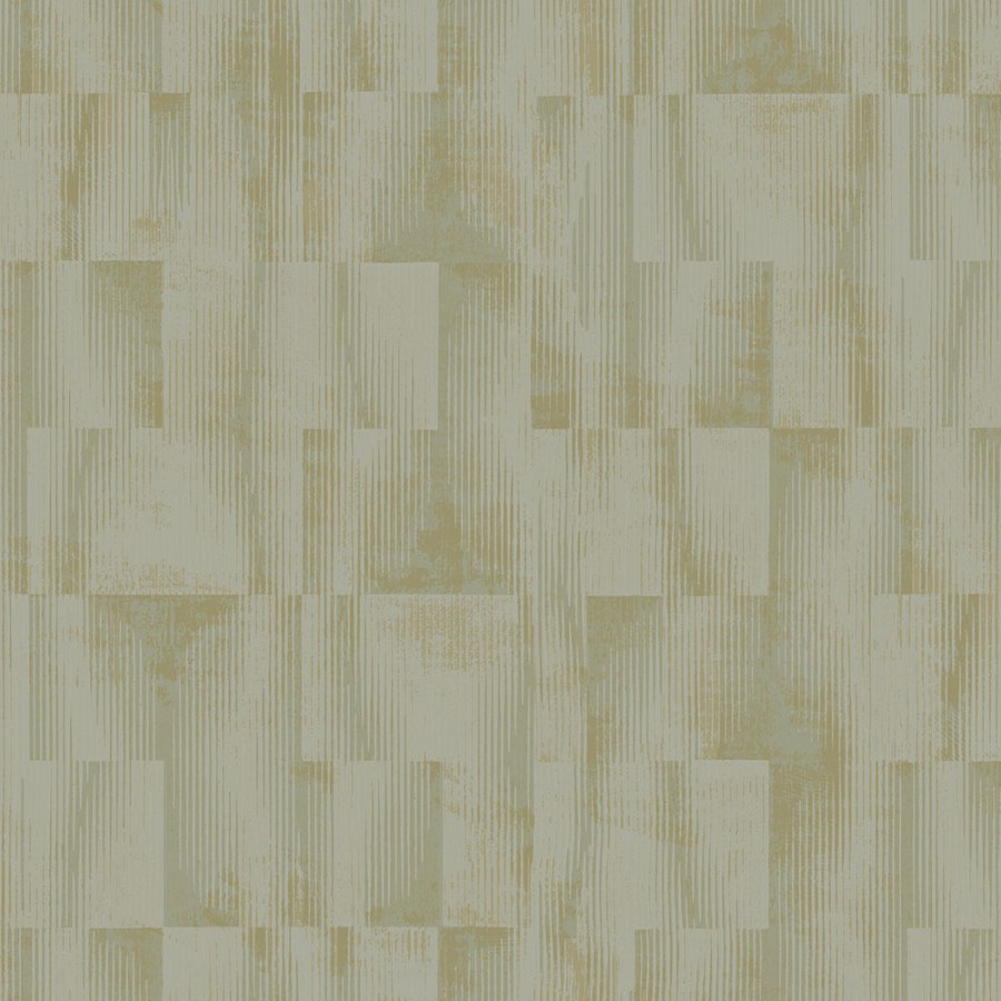  zelená geometrická tapeta na zeď - Tapety Yara