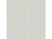 Tapety Yara - šedo-béžová geometrická tapeta na zeď šedo-béžová geometrická tapeta na zeď