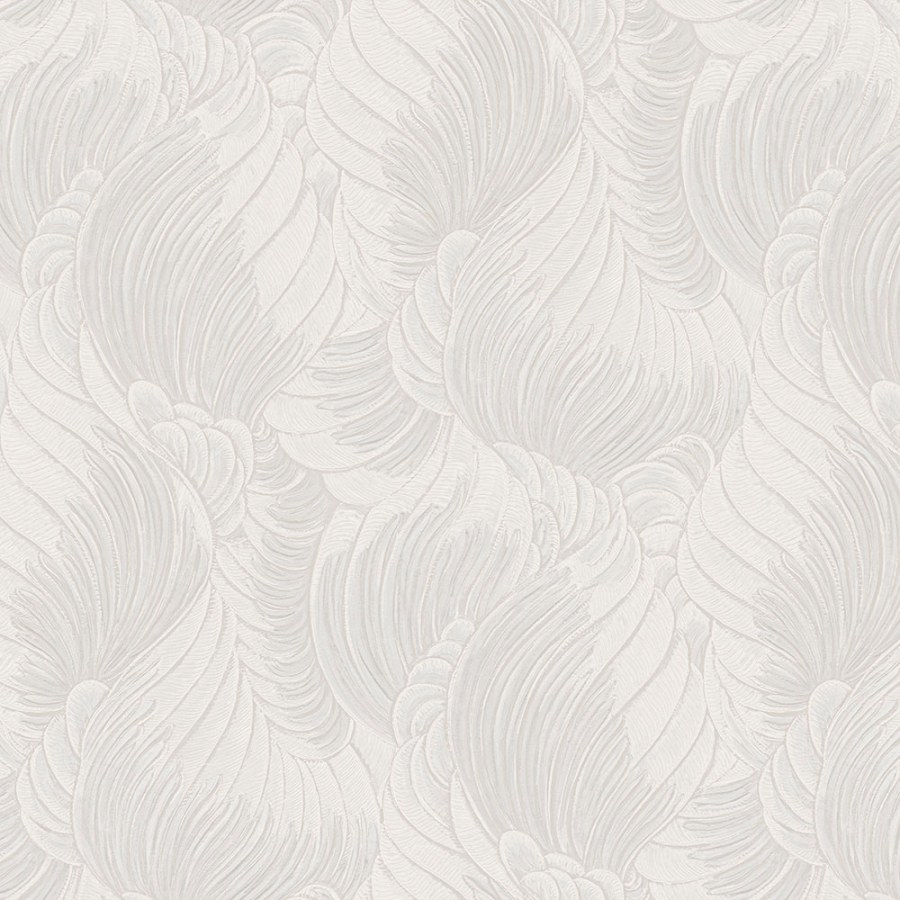  krémová tapeta s listy - Tapety Yara